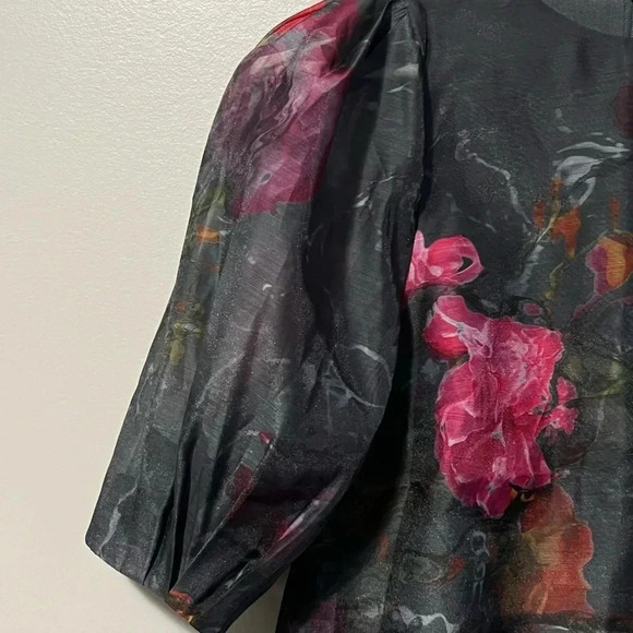 Ted Baker Ayymee Printed Puff Sleeve Blouse - Picture 5 of 15